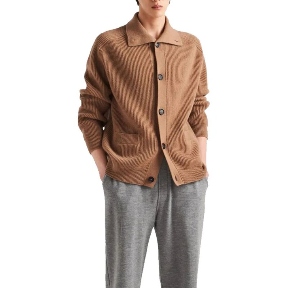Prada Ribbed Knit Cashmere Cardigan Men - Picture 2 of 4